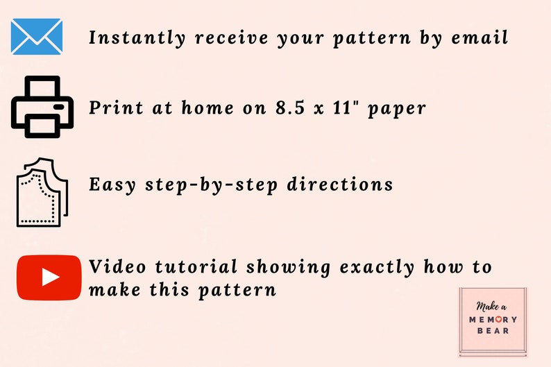 EINFACH Memory Bear Schnittmuster 18 Mamie Bär mit VIDEO Anleitung Bild 10