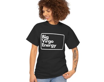 Big Virgo Energy Unisex Heavy Cotton Tee