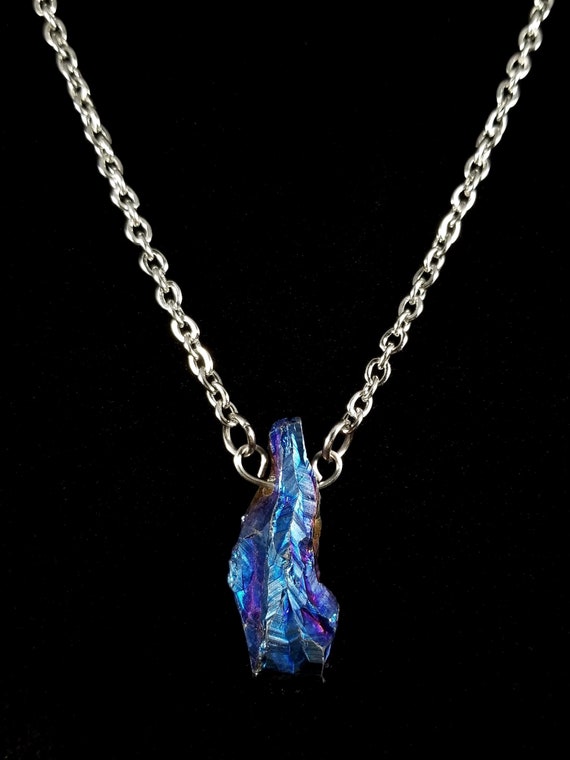 rainbow aura quartz jewelry