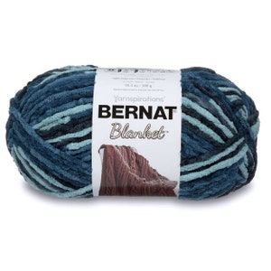Bernat Blanket Yarn - TEAL DREAMS - 10.5oz/300g/220yd