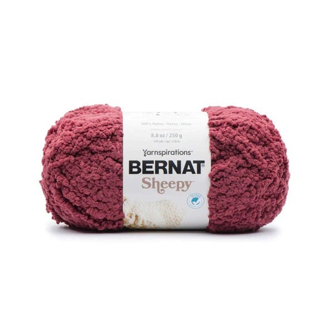 Bernat Sheepy Yarn - DEEP RED - 8.8oz/250g/149yd - Etsy