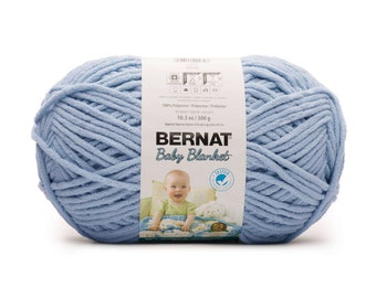 Bernat Baby Blanket Yarn - BABY BLUE - 10.5oz/300g/220yd