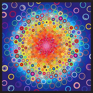 Robert Kaufman - Rainbow Effervescence Panel - AAQD-18161-263