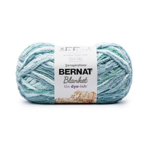 Bernat Blanket Tie Dye-ish Yarn - TROPICAL SEA - 10.5oz/300g/220yd