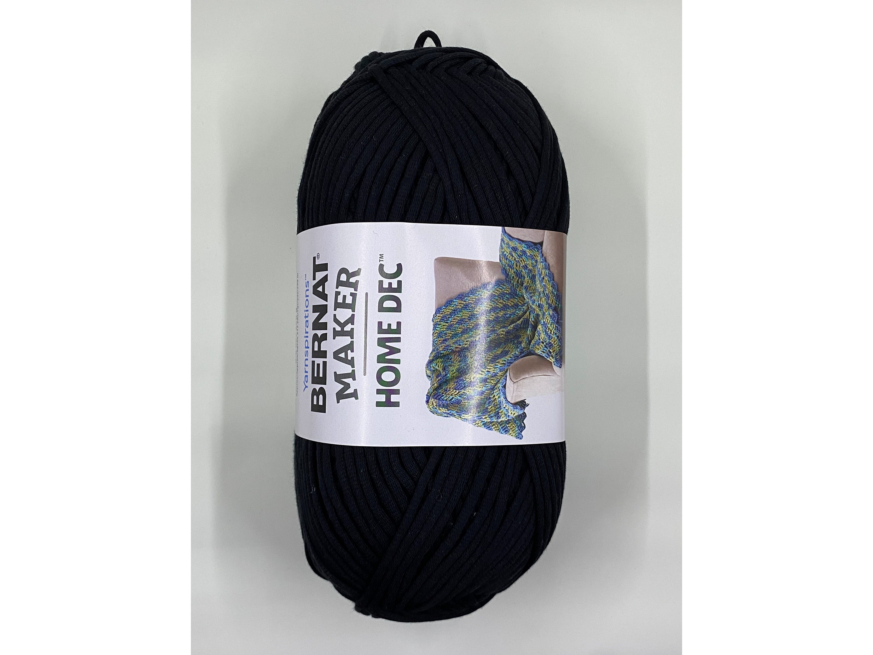 Bernat maker home dec yarn black sale