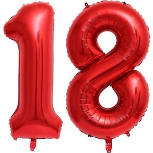 18/81 - 40 Inch Red Foil Balloons