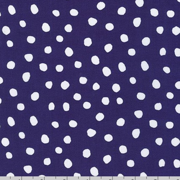 Robert Kaufman - Dot and Stripes Delight - Purple Dots