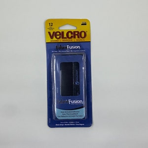 Velcro - Fabric Fusion 1&quot; x 3/4&quot; Heat Activated Strips - 12 Sets