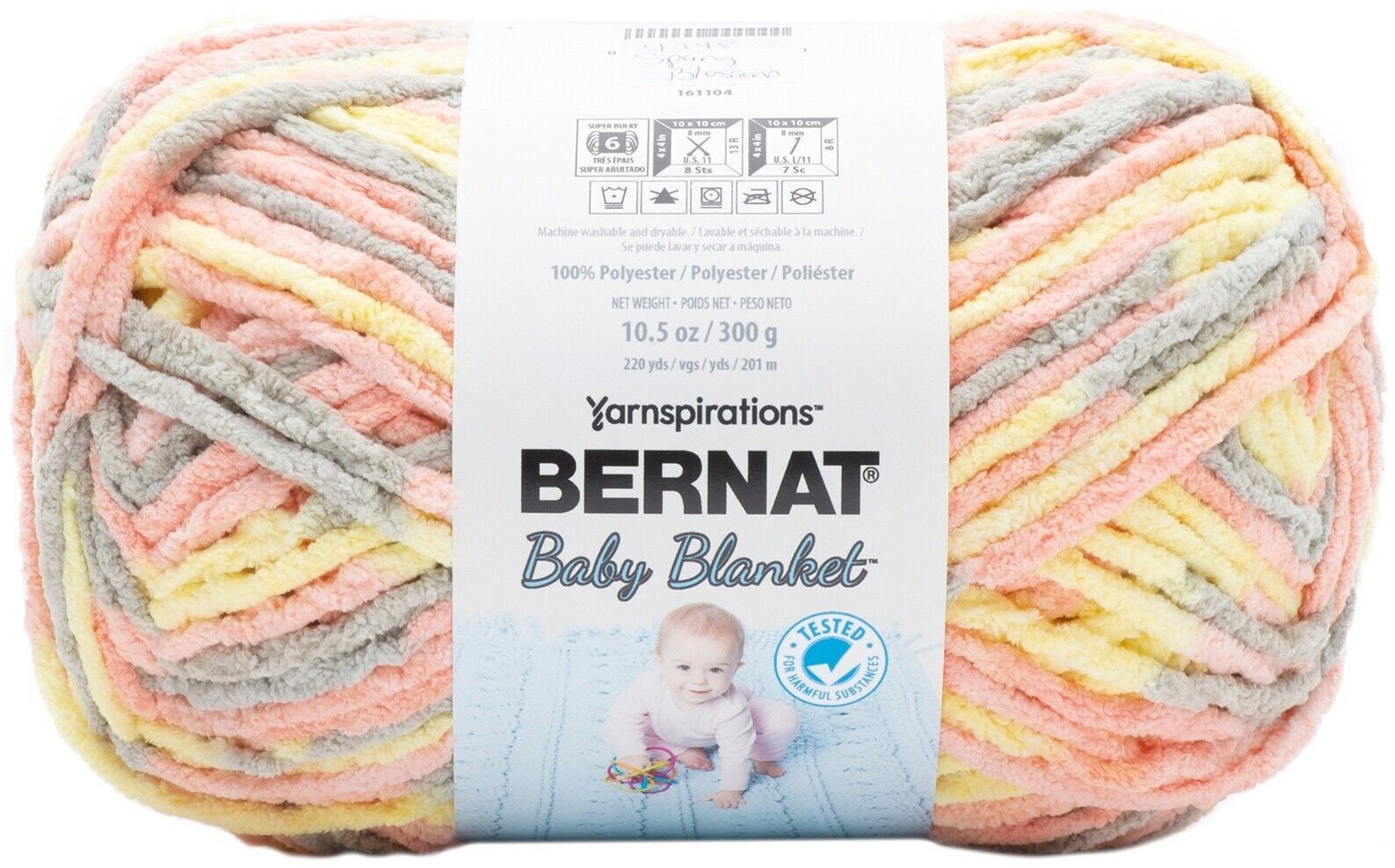 Bernat Baby Blanket Yarn 100g 150g SB 