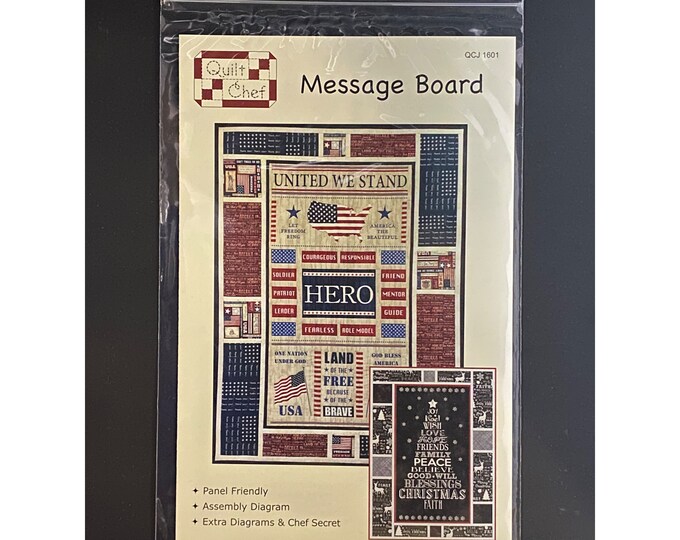 Message Board Quilt Kit With Warm Winter Wishes Henry Glass Finished