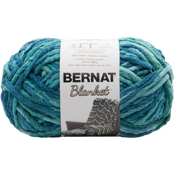 Bernat Blanket Yarn - TIDEPOOL - 10.5oz/300g/220yd