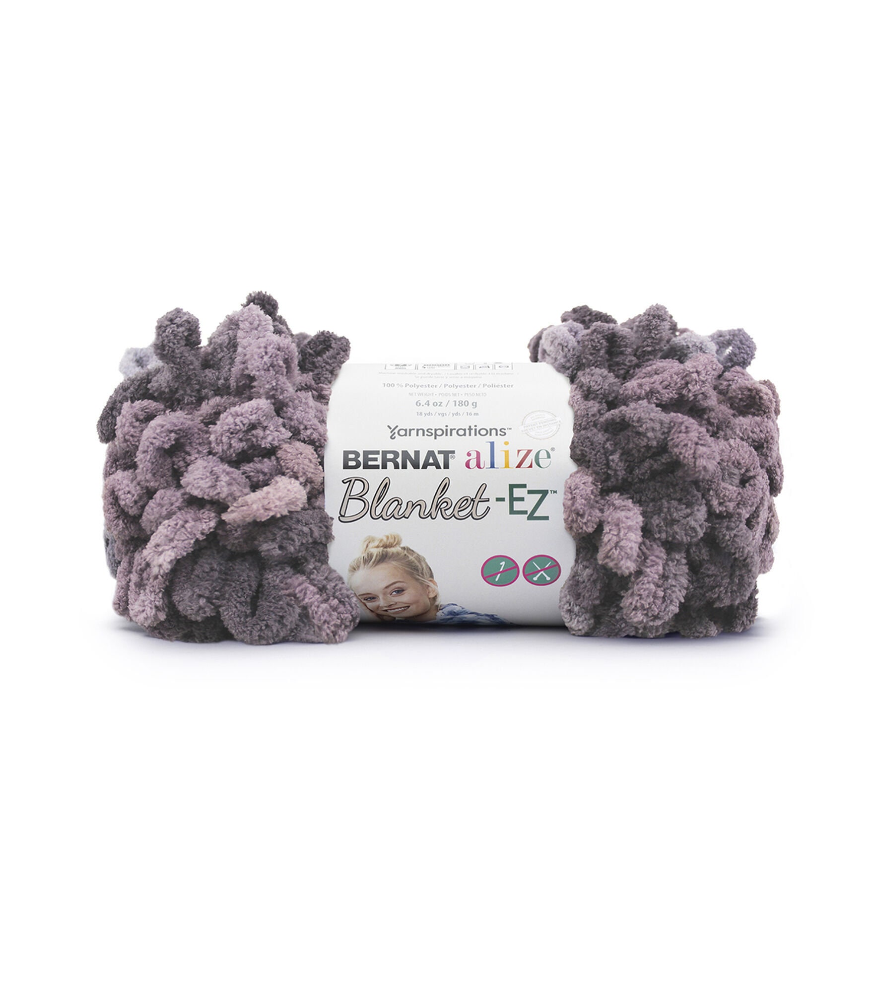 Bernat Alize Blanket EZ Yarn - White Mint