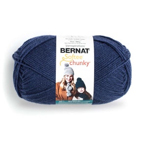 Bernat Softee Chunky Yarn - FADED DENIM - 14 oz/400 g/431 yds