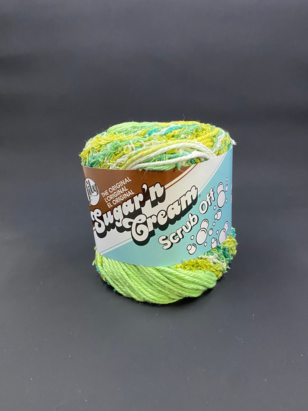Lily Sugar'n Cream Scrub off Yarn Greens 2.6oz/75g Etsy