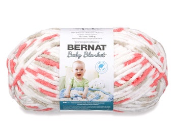 Bernat Baby Blanket Yarn - FLOWER POT - 10.5oz/300g/220yd