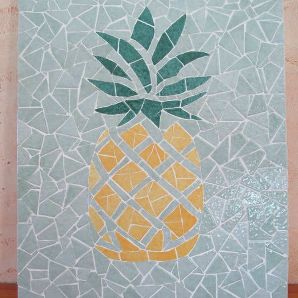 Tableau mosaïque ananas neuf