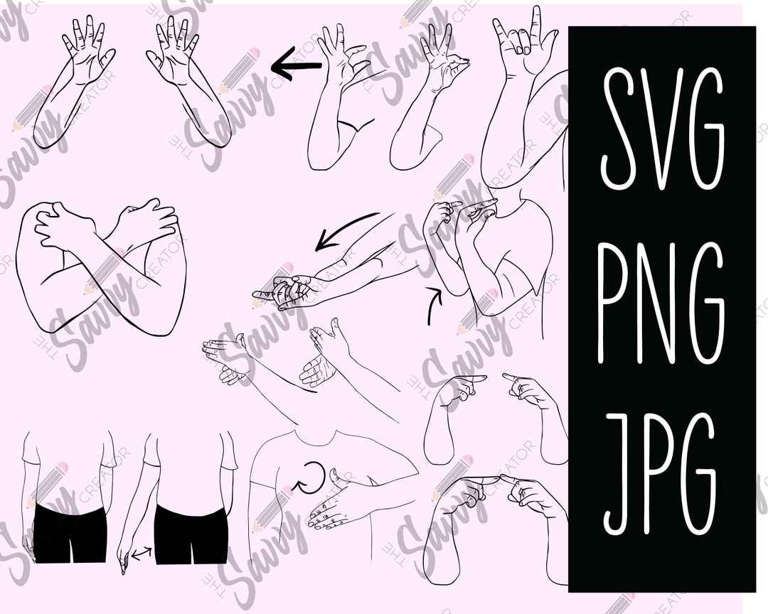 Sign Language SVG Digital Vector File Download I Love You SVG - Etsy