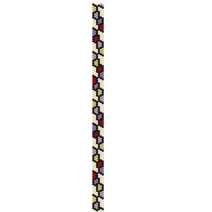 Peyote Stitch Armband Muster, Geometrisches Peyote Armband, Perlen Armband Muster, Perlenarbeit Perlenmuster, Even Count Stitch