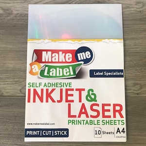 Impresión vinil en laser? para personalizados Print&Cut 