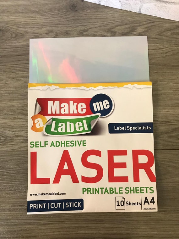 A4 Premium HOLOGRAPHIC Self Adhesive LASER Printable PP Film - Etsy