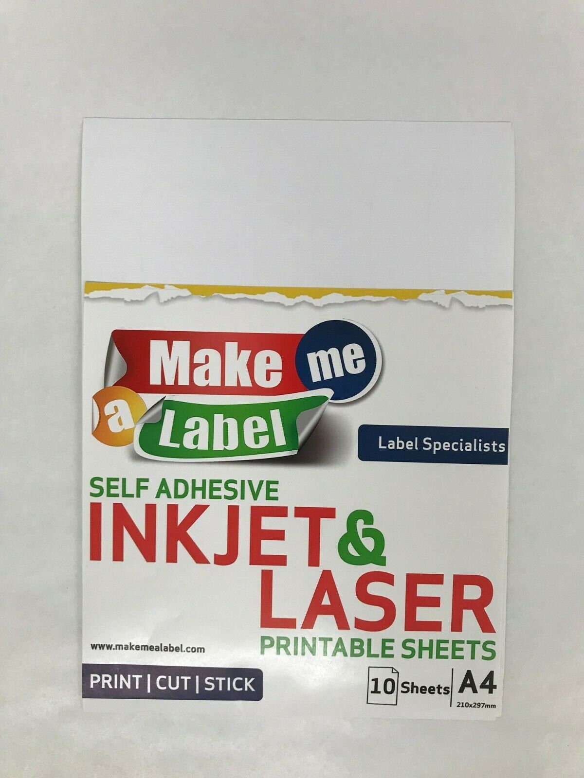 A4 Printable Self Adhesive Sticker Writing Paper Printer Paper Sheet White Matte 