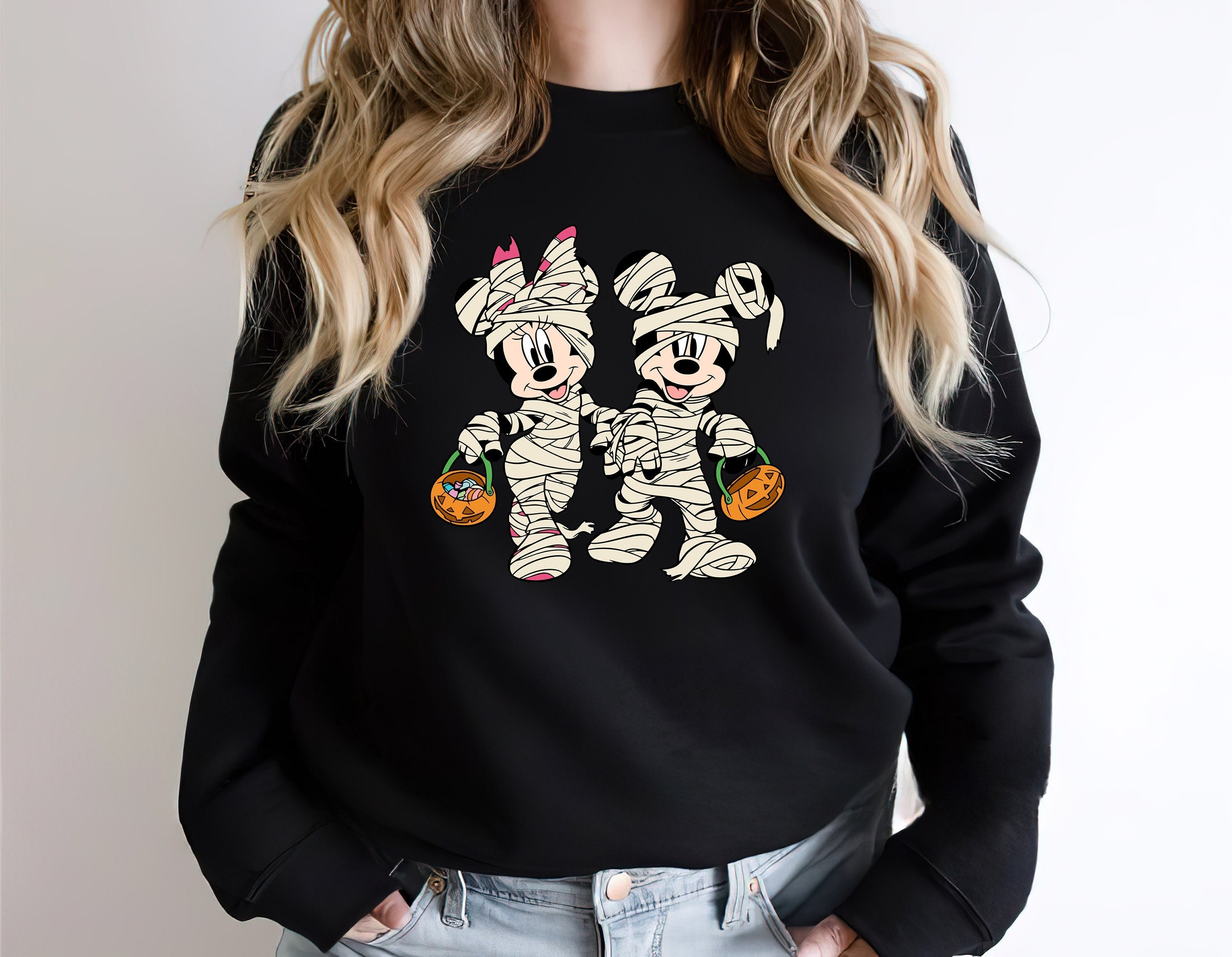 Discover Sudadera Mickey Skeleton Escalofriante Halloween Disney Divertido Unisex