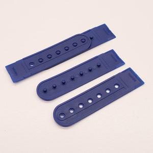 Ball Cap Snap Closure / Hat Replacement Strap - Professional Grade - Navy Blue, 2 Pair