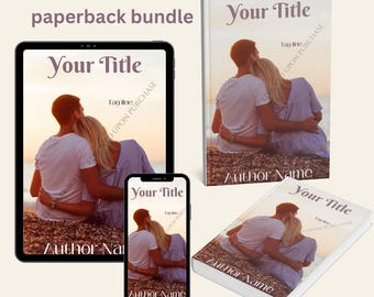 Premade ebook and paperback wrap for beachy romance book