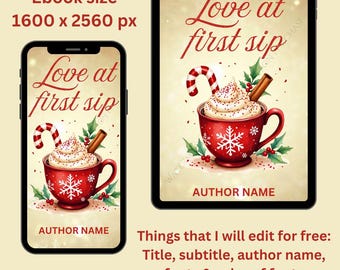 Love At First Sip Premade Holiday Romance Ebook Cover