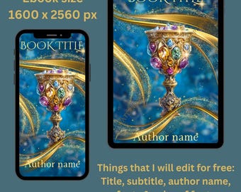 Golden chalice premade fantasy ebook cover