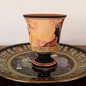 Pythagoras Tasse – Keramik, Handgefertigt In Griechenland, 11 Cm Hoch, 2 Stück Set