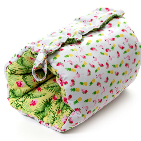 Fellow Pillow Slip On Arm Nursing Pillow | Travel Friendly cushion | Soft, Safe & Comfortable | Reversible, Multi Use | Matching Travel Bag