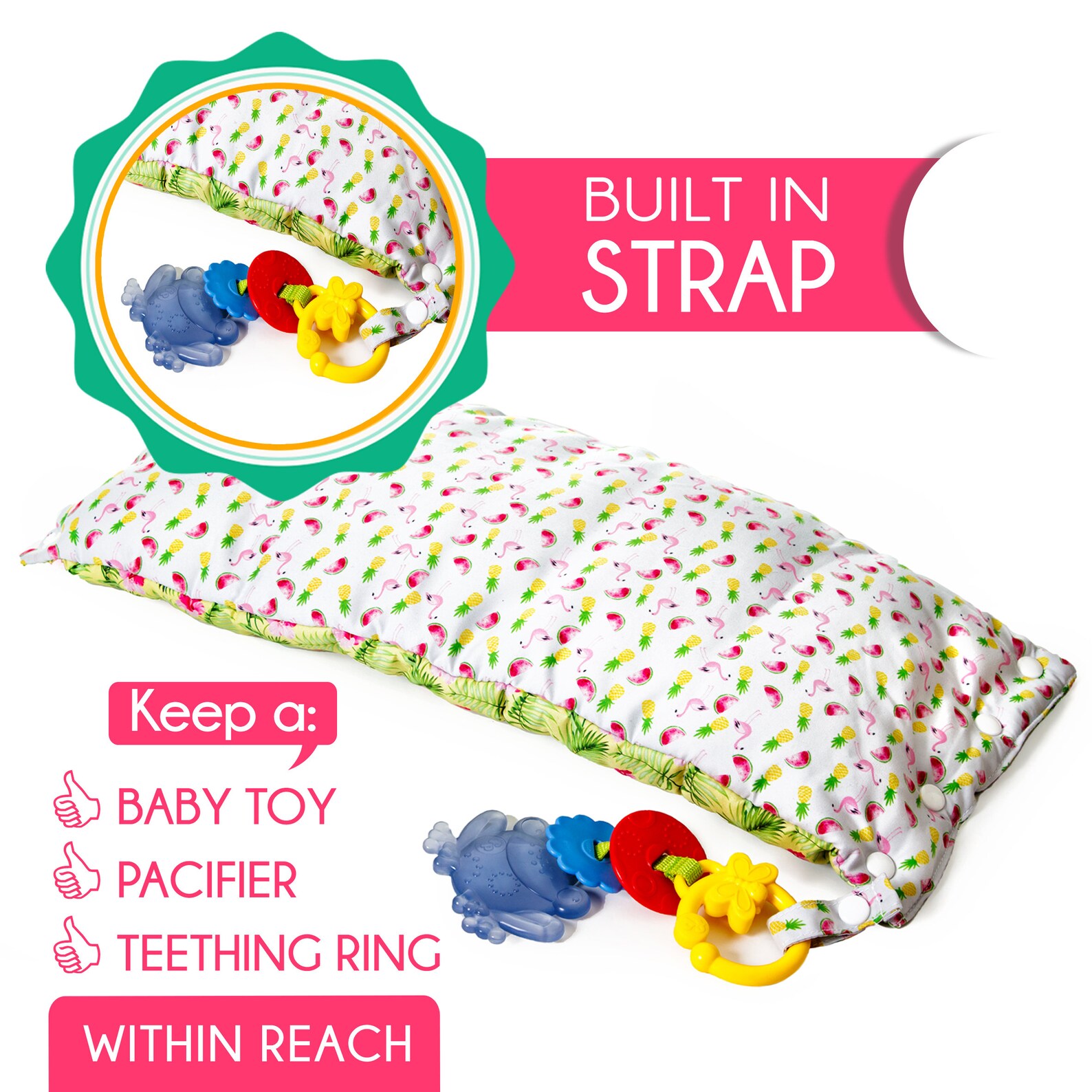 Fellow Pillow Slip on Arm Nursing Pillow Travel Friendly Cushion Soft