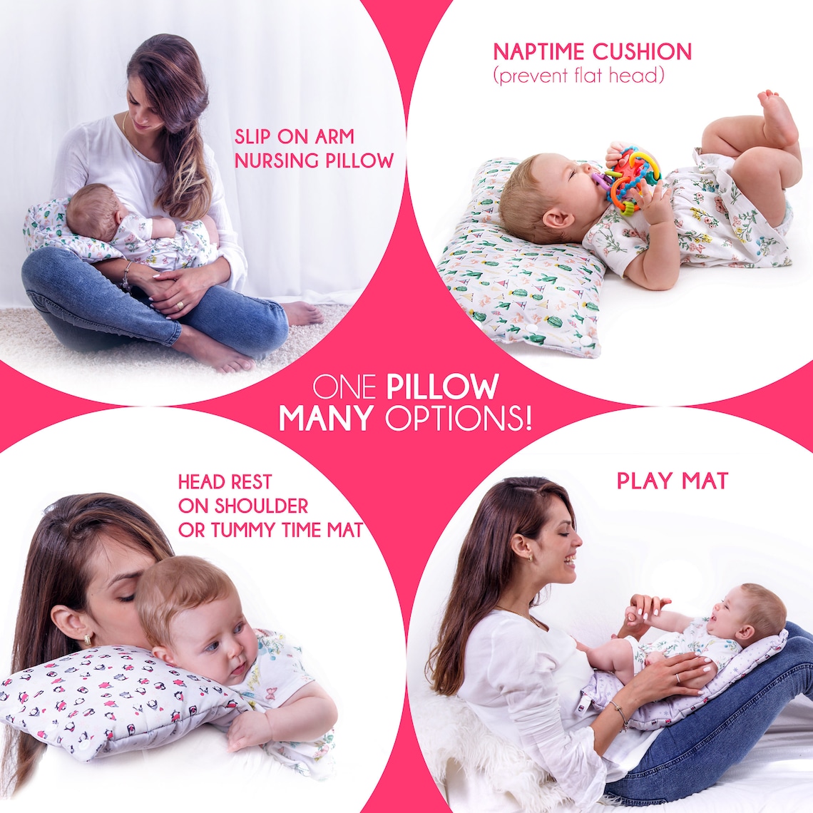 Fellow Pillow Slip on Arm Nursing Pillow Travel Friendly Cushion Soft