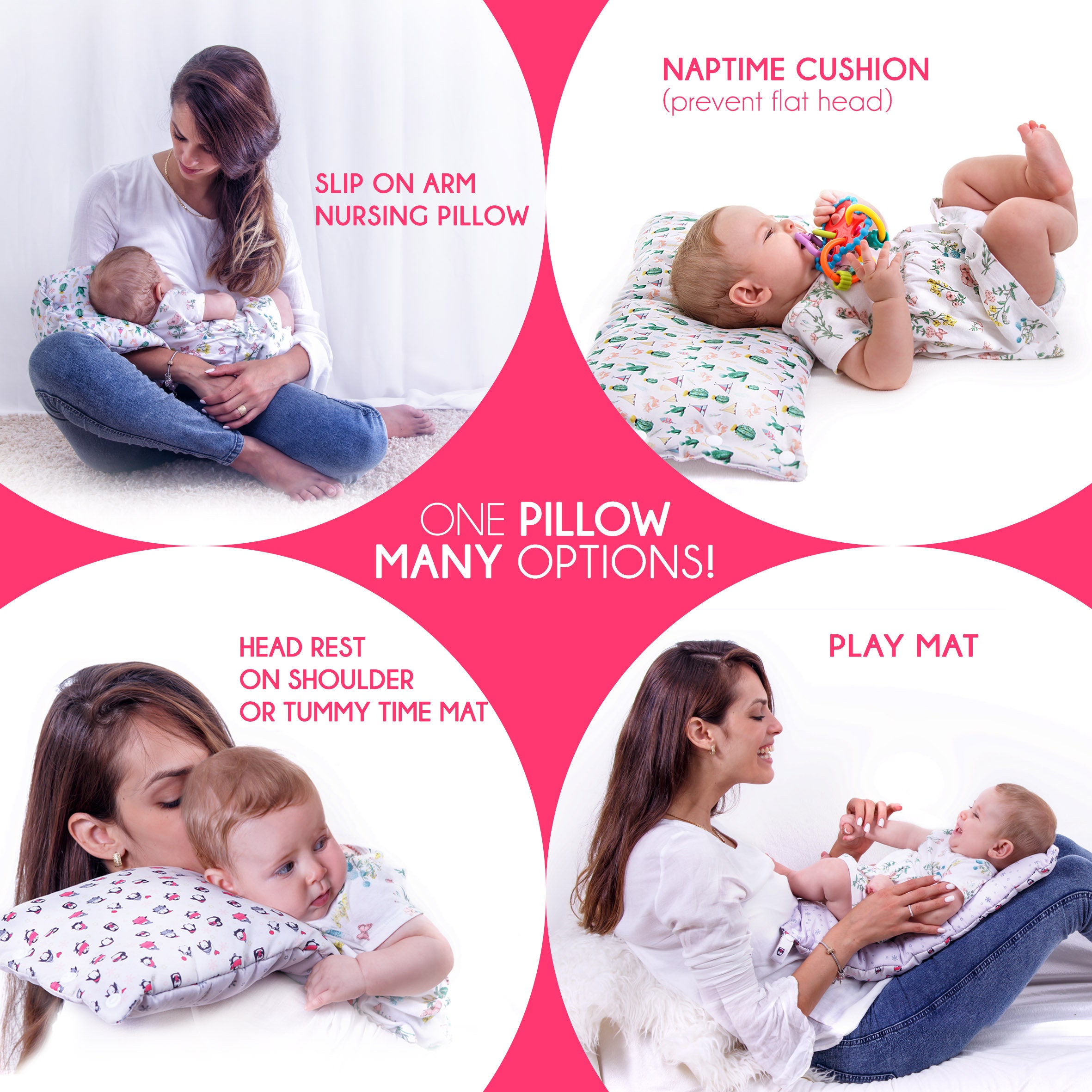 Fellow Pillow Slip on Arm Nursing Pillow Travel Friendly Cushion Soft