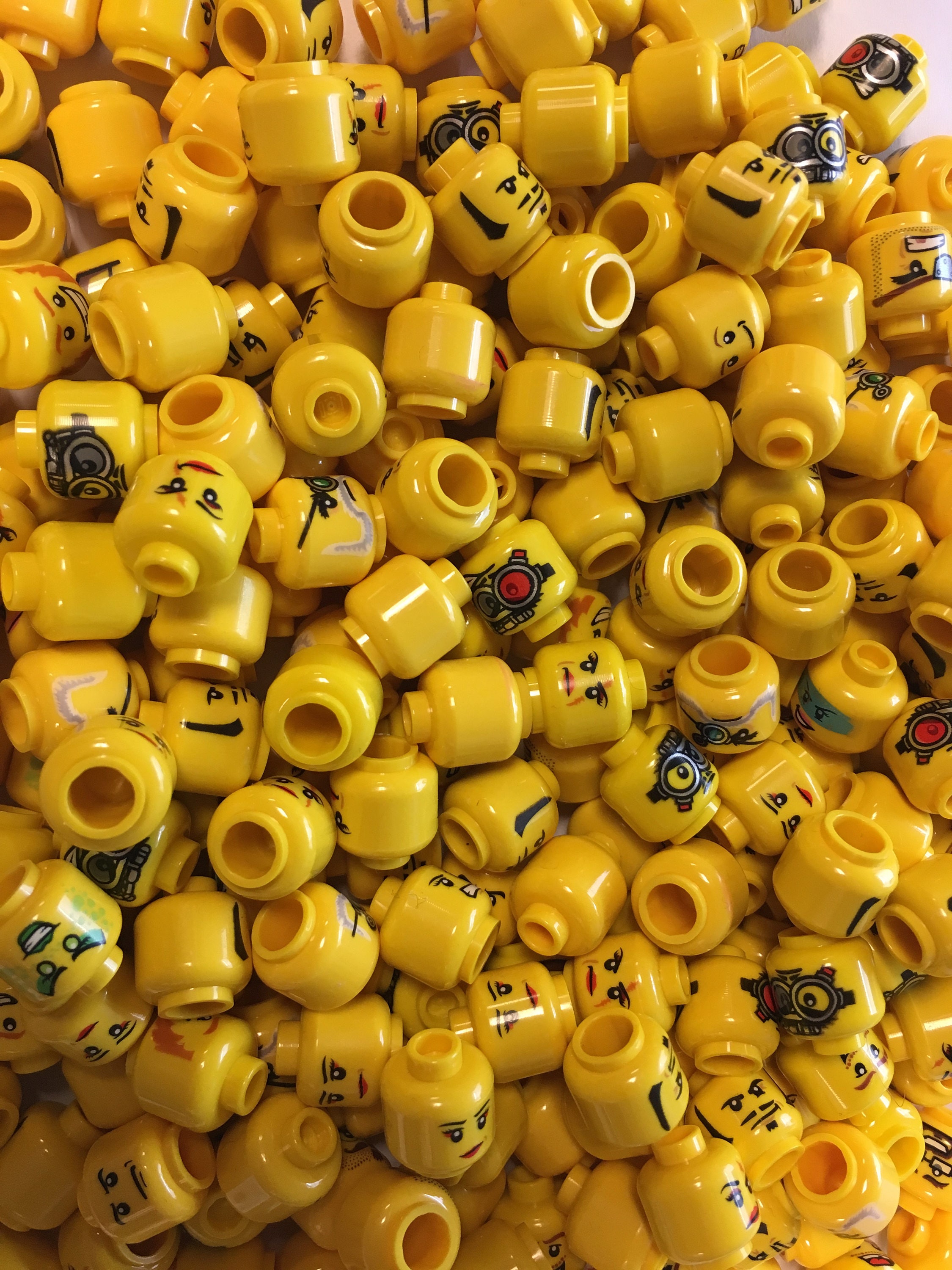 Lego Bulk Minifigure Lot 50 Yellow Heads Male Female Mixed Lot Free US Shipping