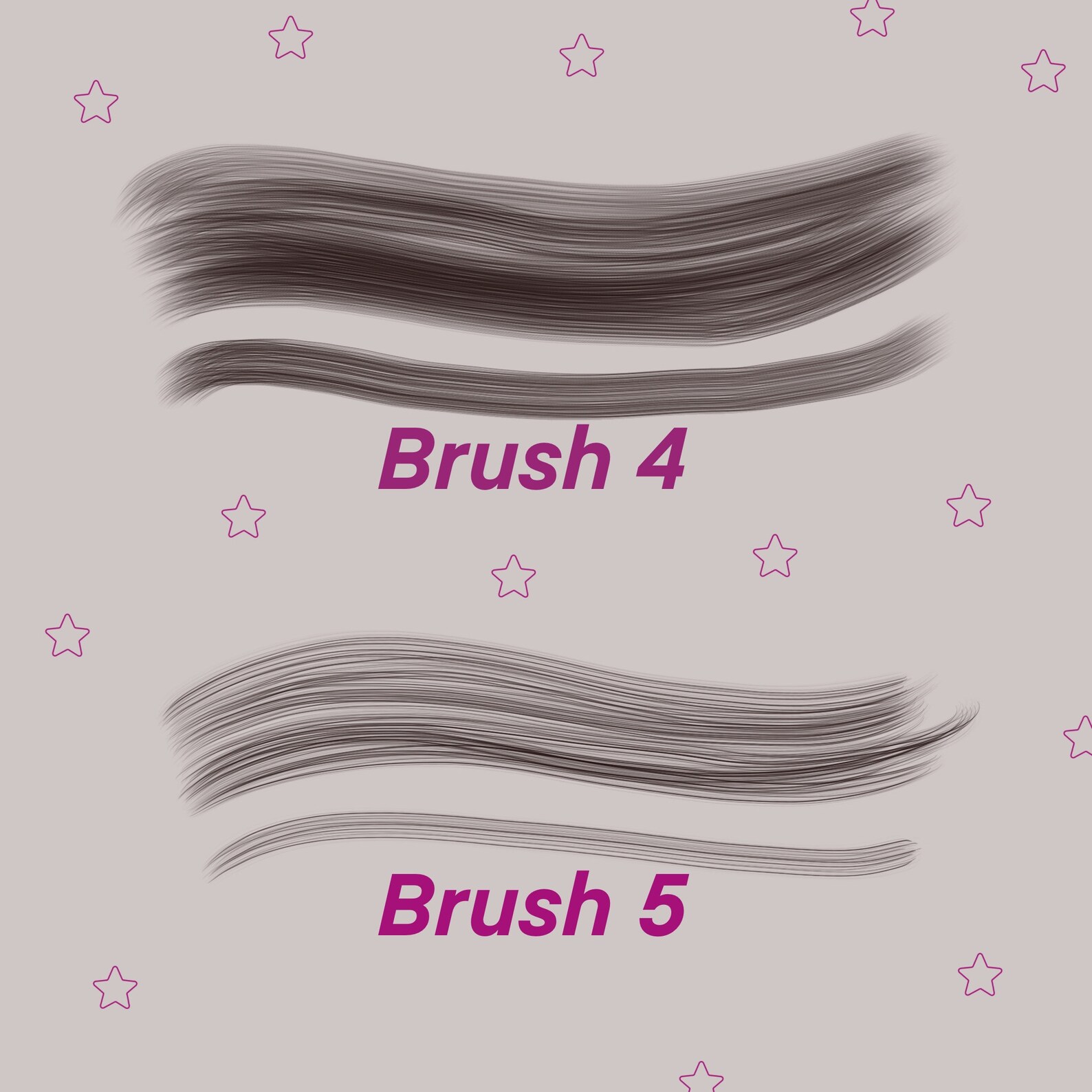 Procreate hair brush set Etsy