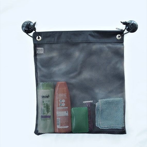 Mesh Shower Caddie Tote Carry Bag Hanging Toiletry Bath Organizer for Travel Gym 