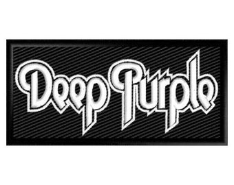 Deep purple embroidered Iron on patch