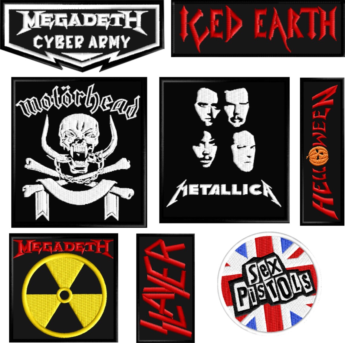 Patch brodé Rock & Heavy Metal Band / Heavy Metal Rock on patch / Heavy