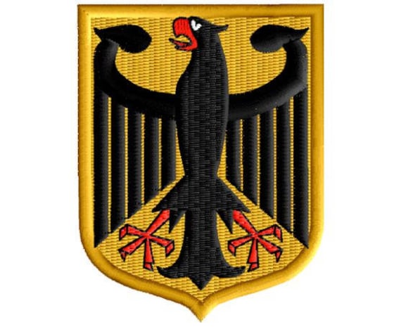 BLACK GERMAN embroidered PATCH GERMANY iron-on Bundesadler Aufnäher Deutschland 