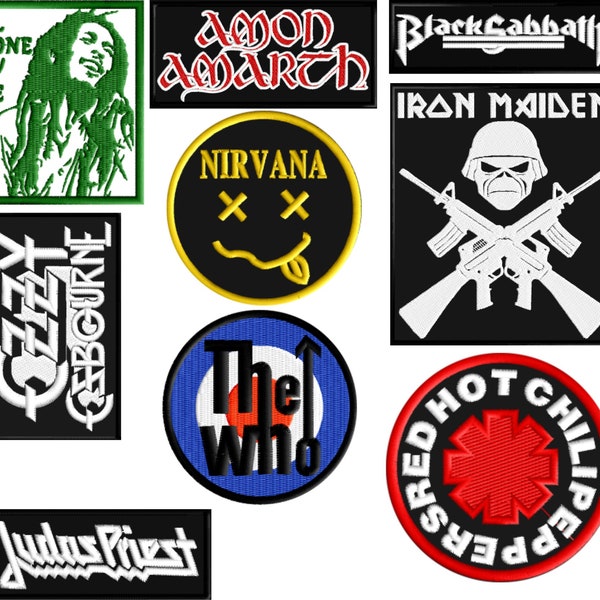 Rock & Heavy Metal Band embroidered patch / Heavy Metal Patch Rock on / Heavy Metal Band patch / Punk Metal Patch
