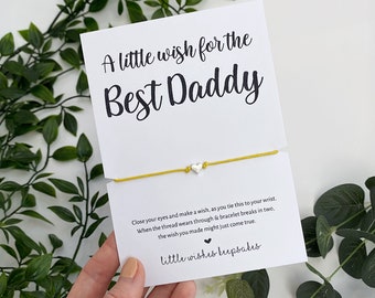 A little wish for the best daddy, mummy, mum, dad, gift, present, shower, love, handmade, relationship, family, baby, fathers day, parents