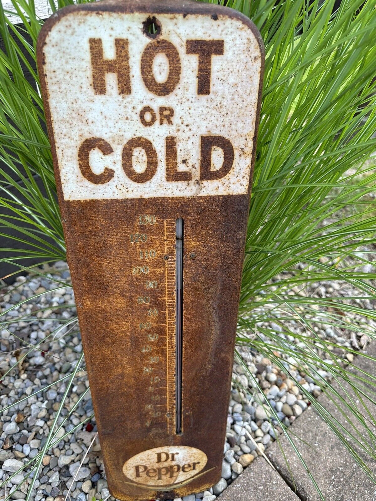 Vintage Vtg Dr. Pepper Soda Thermometer Sign RARE Hot or Cold, Pop ...