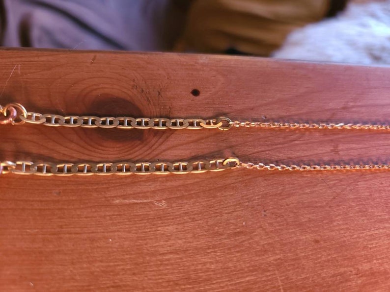 Hammered Brass /& Copper Wire Necklace