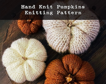 Hand Knit Pumpkins Knitting Pattern