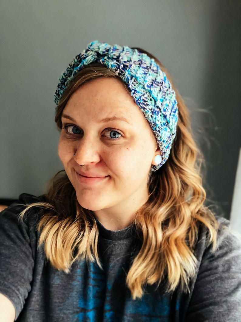 Riverside Head Wrap Knitting Pattern Etsy