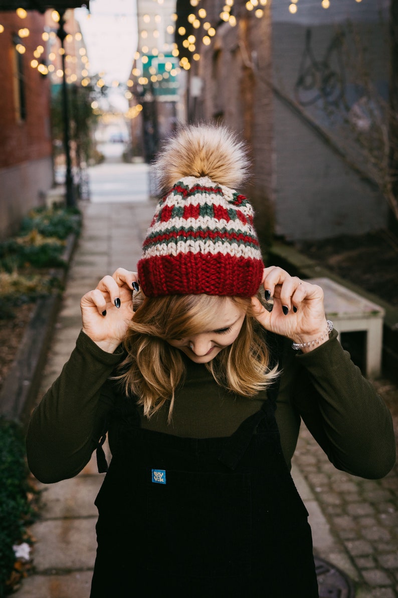 Christmas Sweater Beanie Knitting Pattern image 3