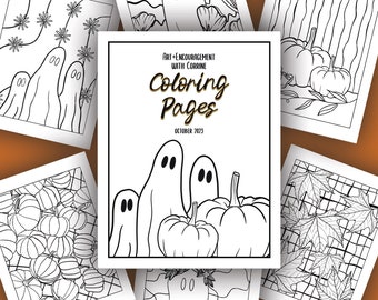 October Coloring Pages Booklet