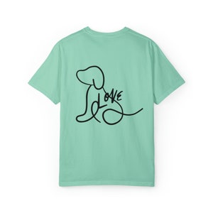 Rescue Dog Mom T-Shirt by Comfort Colors Island Reef